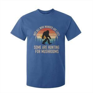 Bigfoot Mushroom Lovers T Shirt For Kid Retro Sasquatch Fungi Morel Mushroom