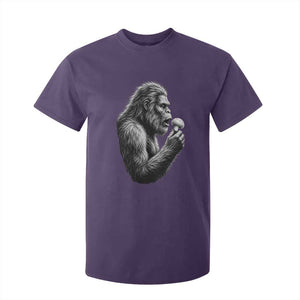 Bigfoot Mushroom T Shirt For Kid Vintage Sasquatch Art Mystical Nature Lover Retro