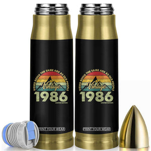40th Birthday Bullet Tumbler Vintage 1986 Weird Being the Same Age as Old People 40 Year Old Gift