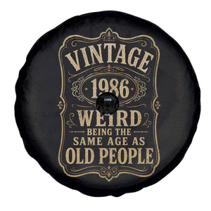 40th Birthday Spare Tire Cover Vintage 40yr 1986 40 Year Old Gift Weird Being the Same Age as Old People