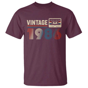Vintage 1986 40th Birthday Gifts T Shirt 40 Year Old Favors