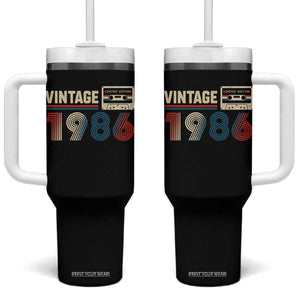 Vintage 1986 40th Birthday Gifts Tumbler With Handle 40 Year Old Favors