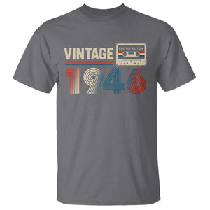 Vintage 1946 80th Birthday Gifts T Shirt 80 Year Old Favors