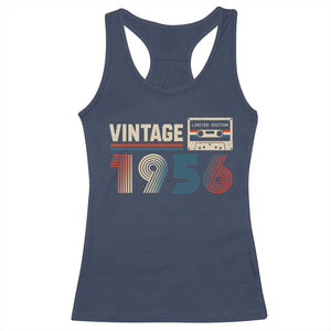 Vintage 1956 70th Birthday Gifts Racerback Tank Top 70 Year Old Favors