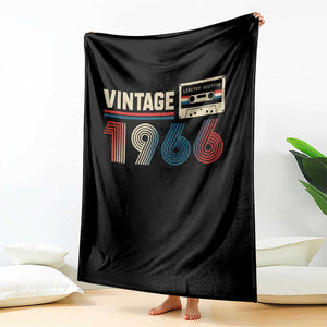 Vintage 1966 60th Birthday Gifts Throw Blanket 60 Year Old Favors