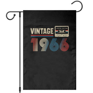 Vintage 1966 60th Birthday Gifts Garden Flag 60 Year Old Favors