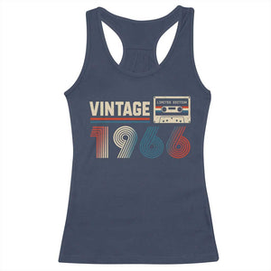 Vintage 1966 60th Birthday Gifts Racerback Tank Top 60 Year Old Favors