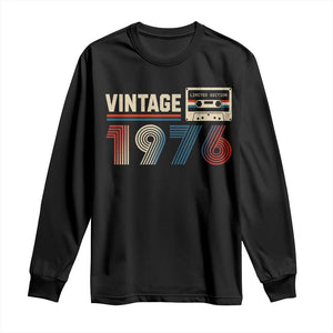 Vintage 1976 50th Birthday Gifts Long Sleeve Shirt 50 Year Old Favors