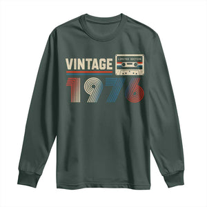 Vintage 1976 50th Birthday Gifts Long Sleeve Shirt 50 Year Old Favors