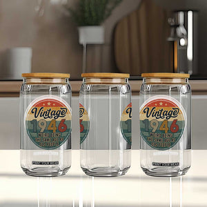 Vintage 1946 80th Birthday Glass Can 80 Year Old Gift Weird Being the Same Age as Old People
