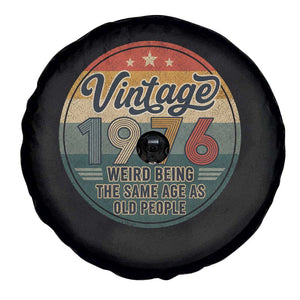 Vintage 1976 50th Birthday Spare Tire Cover 50 Year Old Gift Weird Being the Same Age as Old People