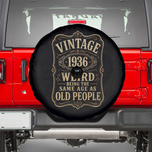 90th Birthday Spare Tire Cover Vintage 90yr 1936 90 Year Old Gift Weird Being the Same Age as Old People