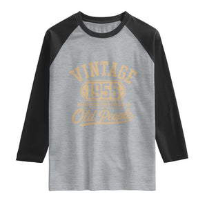 70th Birthday Raglan Shirt Vintage 1956 70 Year Old Gift Weird Being the Same Age as Old People