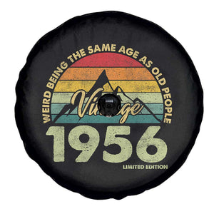 70th Birthday Spare Tire Cover Vintage 1956 Weird Being the Same Age as Old People 70 Year Old Gift