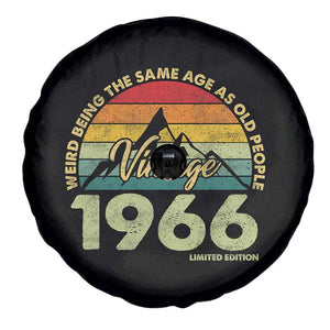 60th Birthday Spare Tire Cover Vintage 1966 Weird Being the Same Age as Old People 60 Year Old Gift