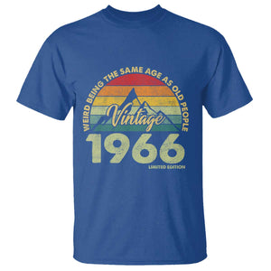 60th Birthday T Shirt Vintage 1966 Weird Being the Same Age as Old People 60 Year Old Gift