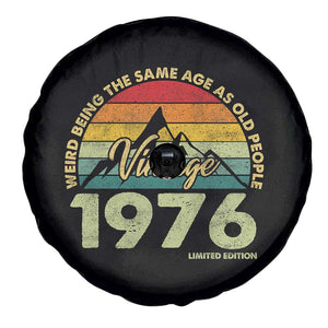 50th Birthday Spare Tire Cover Vintage 1976 Weird Being the Same Age as Old People 50 Year Old Gift