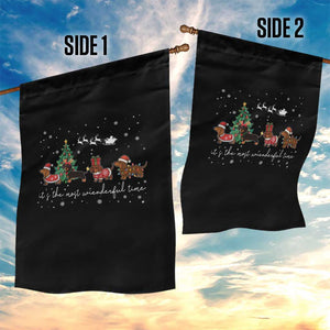 Dachshund Christmas Garden Flag Funny Weiner Dog Lovers Its The Most Wienderful Time TS10 Print Your Wear