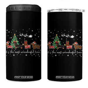 Dachshund Christmas 4 in 1 Can Cooler Tumbler Funny Weiner Dog Lovers Its The Most Wienderful Time TS10 One Size: 16 oz Black Print Your Wear