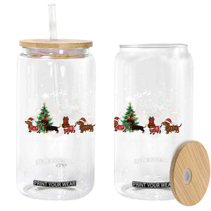 Dachshund Christmas Glass Can Funny Weiner Dog Lovers Its The Most Wienderful Time TS10 Print Your Wear