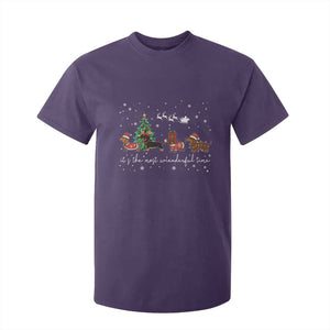 Dachshund Christmas T Shirt For Kid Funny Weiner Dog Lovers Its The Most Wienderful Time - Print Your Wear