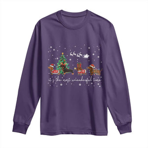 Dachshund Christmas Long Sleeve Shirt Funny Weiner Dog Lovers Its The Most Wienderful Time TS10 Purple Print Your Wear