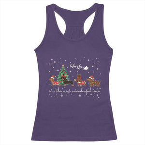 Dachshund Christmas Racerback Tank Top Funny Weiner Dog Lovers Its The Most Wienderful Time TS10 Purple Print Your Wear