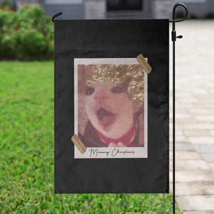 Meowy Christmas Garden Flag Funny Cat Lovers Xmas Vintage Photo TS10 Print Your Wear