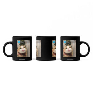 Funny Cat Christmas Coffee Mug Ring There is Motion at Your Front Door Meme Xmas Tree TS10 Print Your Wear