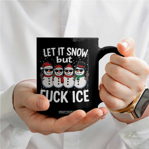 Anti ICE Christmas Coffee Mug Funny Snowman Cute Finger Let It Snow Funny FDT TS10 Print Your Wear