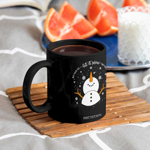 Anti ICE Christmas Coffee Mug Let It Snow But Fuck Ice Cute Snowman Winter TS10 Print Your Wear