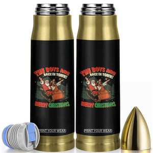 The Boys Are Back in Town Christmas Bullet Tumbler Funny Santa Jesus TS10 Black Print Your Wear