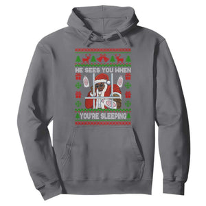 Funny Christmas Diddy Hoodie Diddy Sees You When Youre Sleeping Dirty Ugly Xmas TS10 Charcoal Print Your Wear