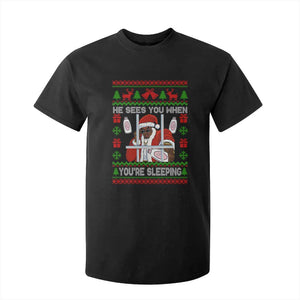Funny Christmas Diddy T Shirt For Kid Diddy Sees You When Youre Sleeping Dirty Ugly Xmas TS10 Black Print Your Wear