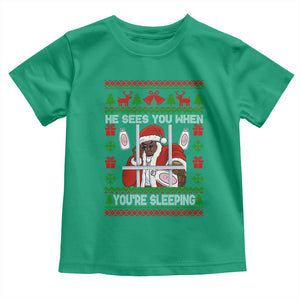 Funny Christmas Diddy Toddler T Shirt Diddy Sees You When Youre Sleeping Dirty Ugly Xmas TS10 Irish Green Print Your Wear