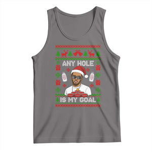 Funny Christmas Diddy Tank Top Embarrassing Any Hole is My Goal Dirty Ugly Xmas - Print Your Wear