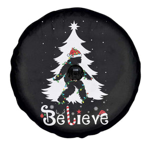 Bigfoot Christmas Spare Tire Cover Santa Bigfoot Xmas Tree Funny Sasquatch Yeti TS10 Print Your Wear