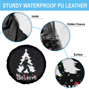 Bigfoot Christmas Spare Tire Cover Santa Bigfoot Xmas Tree Funny Sasquatch Yeti TS10 Print Your Wear