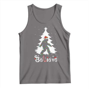 Bigfoot Christmas Tank Top Santa Bigfoot Xmas Tree Funny Sasquatch Yeti TS10 Deep Heather Print Your Wear