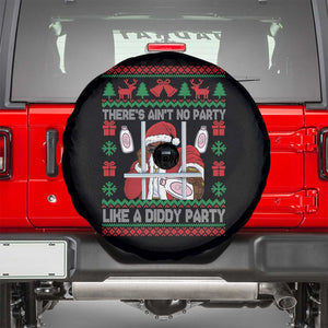 Funny Christmas Diddy Spare Tire Cover Aint No Party Like A Diddy Party Baby Oil Dirty Ugly Xmas TS10 Black Print Your Wear