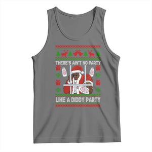 Funny Christmas Diddy Tank Top Aint No Party Like A Diddy Party Baby Oil Dirty Ugly Xmas TS10 Black Heather Print Your Wear