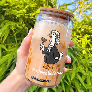 Goose Lawyer Glass Can Law School Graduation Gift Funny Silly Gooses Lovers TS10 Black Print Your Wear