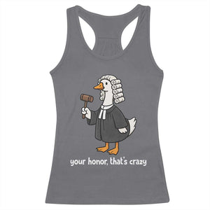 Goose Lawyer Racerback Tank Top Law School Graduation Gift Funny Silly Gooses Lovers TS10 Charcoal Print Your Wear