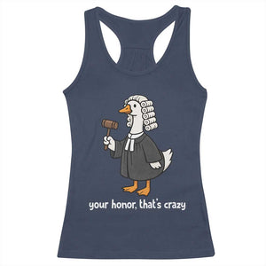 Goose Lawyer Racerback Tank Top Law School Graduation Gift Funny Silly Gooses Lovers TS10 Navy Print Your Wear