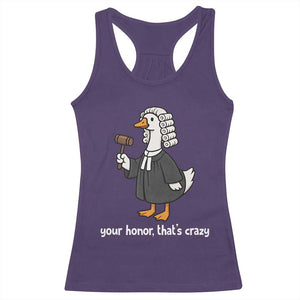 Goose Lawyer Racerback Tank Top Law School Graduation Gift Funny Silly Gooses Lovers TS10 Purple Print Your Wear