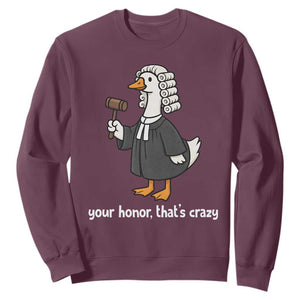 Goose Lawyer Sweatshirt Law School Graduation Gift Funny Silly Gooses Lovers TS10 Maroon Print Your Wear