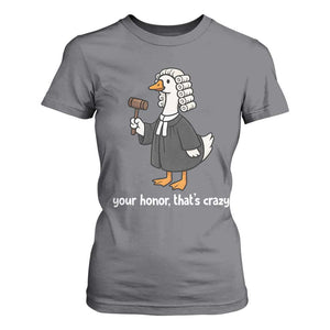 Goose Lawyer T Shirt For Women Law School Graduation Gift Funny Silly Gooses Lovers TS10 Charcoal Print Your Wear