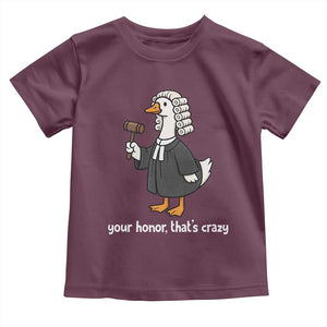 Goose Lawyer Toddler T Shirt Law School Graduation Gift Funny Silly Gooses Lovers TS10 Maroon Print Your Wear