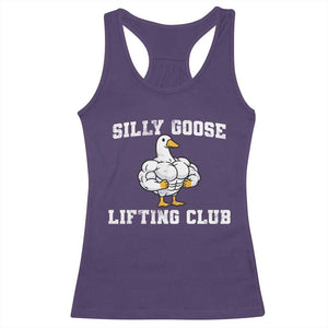 Silly Goose Lifting Club Racerback Tank Top Funny Gym Meme TS10 Purple Print Your Wear