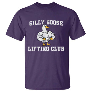 Silly Goose Lifting Club T Shirt Funny Gym Meme TS10 Purple Print Your Wear